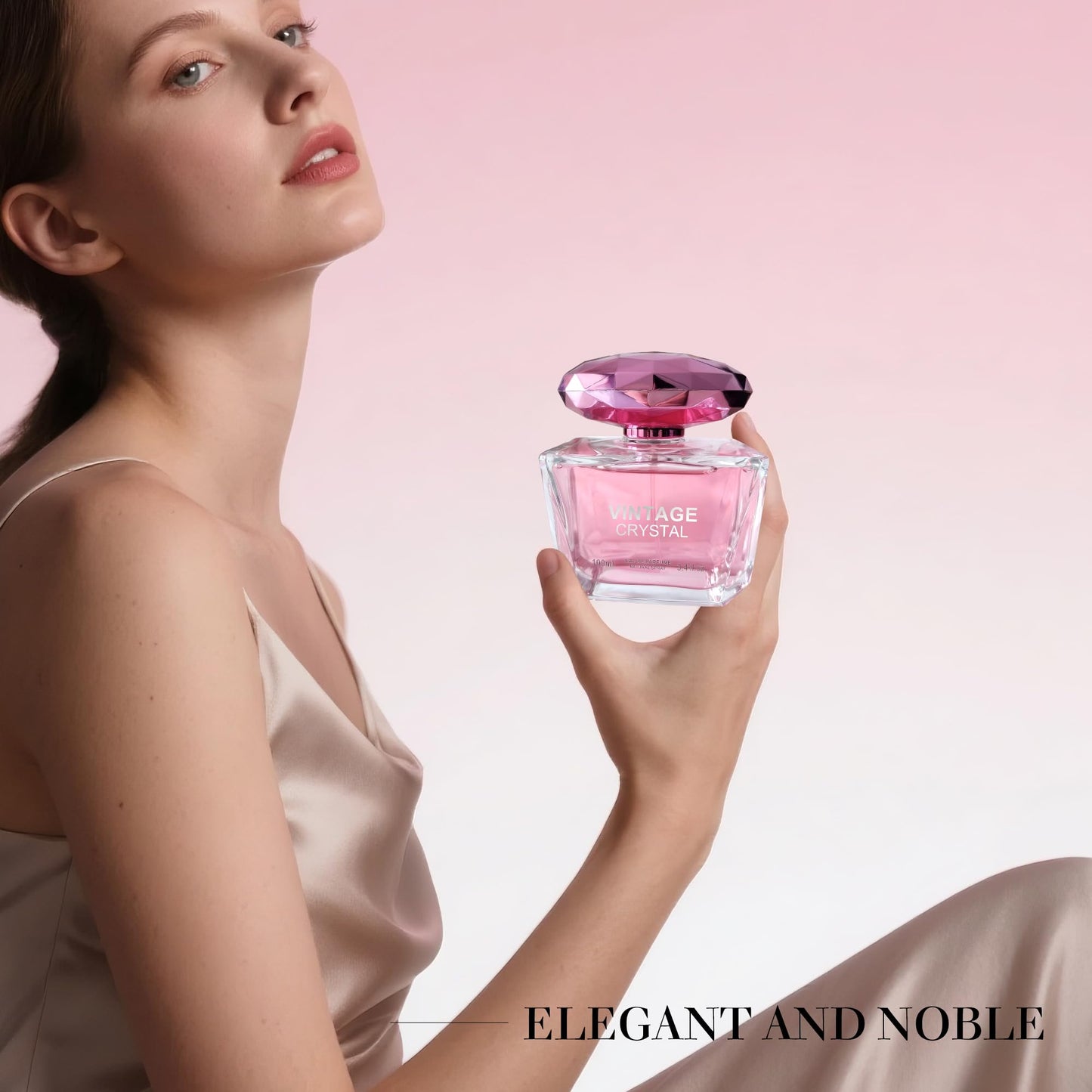 AFLUXE Vintage Crystal Women Perfume–Bold & Sophisticated Scent Eau De Parfum With Citrus,Spice,And Woody Notes Long Lasting Natural Spray Fragrance 3.4 Fl Oz