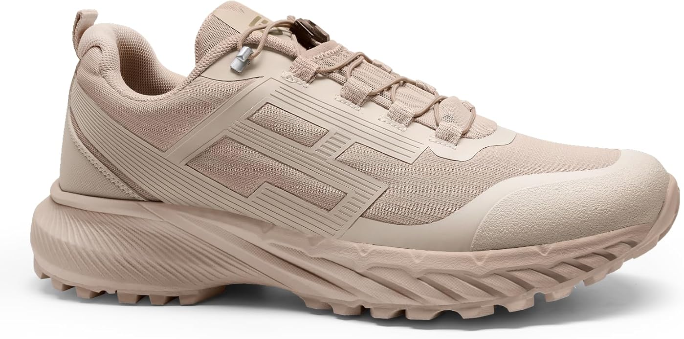 FREE SOLDIER Men's Trail Running Hiking Tactical Shoes - Breathable Lightweight Non-Slip Outdoor Sneakers for Walking Gym ...