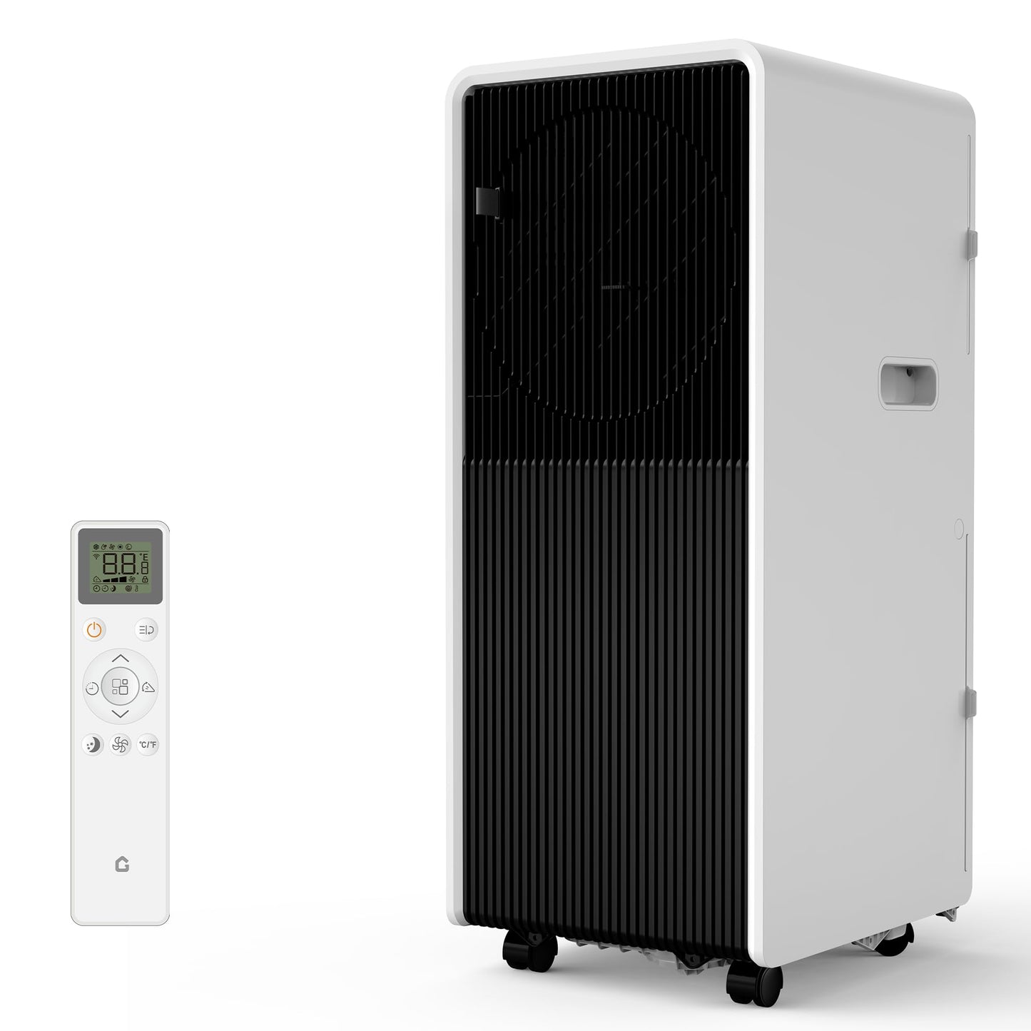 14,000 BTU Air Conditioner Portable, 3 in-1 Room Standing Air Conditioners with Remote Control, Fast Cools 750 Sq.Ft. for Indoor Room, Dorms - Black