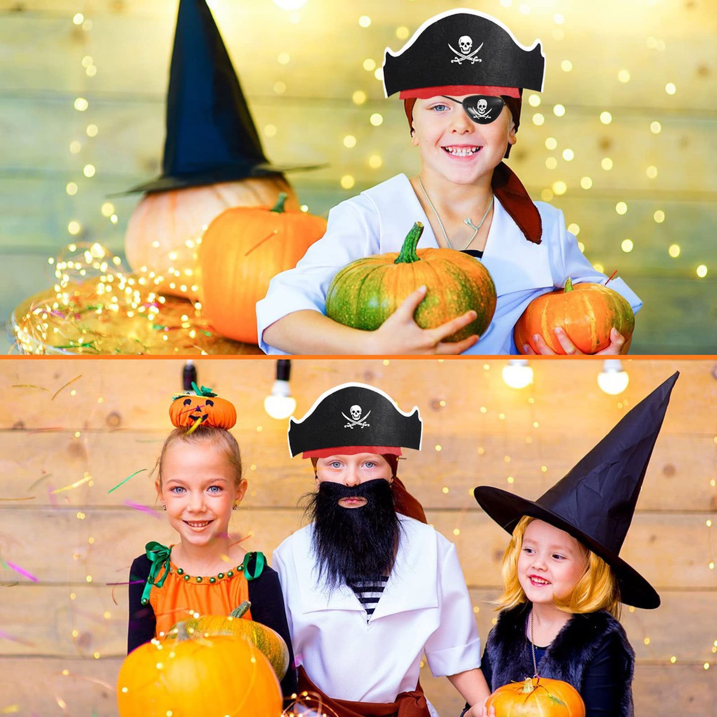 ZeeDix 36 Pcs Pirate Hat Set - Pirate Party Favors 12 Hats 12 Inflatable Sword 12 Eye Patches for Adults, Pirate Theme Party Supplies for Halloween Masquerade