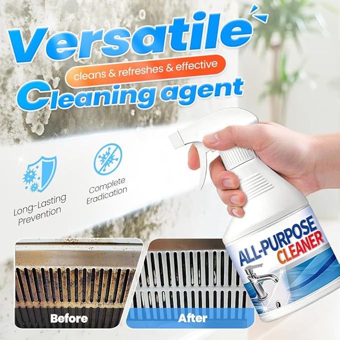 KAMOJI 2026 New Bathroom Descaler Cleaner, Multipurpose Bathrooms Cleaning Foam Spray for Kitchen, Upgrade All Purpose Rinse Cleaning Foam for Bathrooms, Sink, Glass (Bluebell)