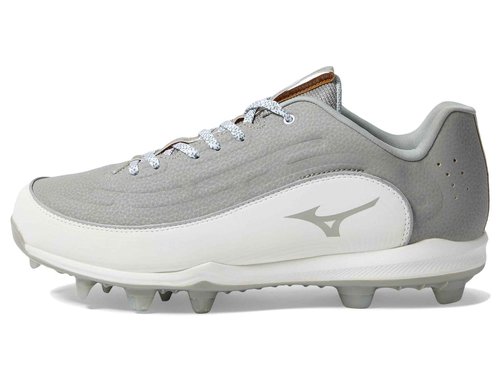 Mizuno Ambition 3 Low TPU Mens Molded Baseball Cleat | Grey-White | US Mens 6.5