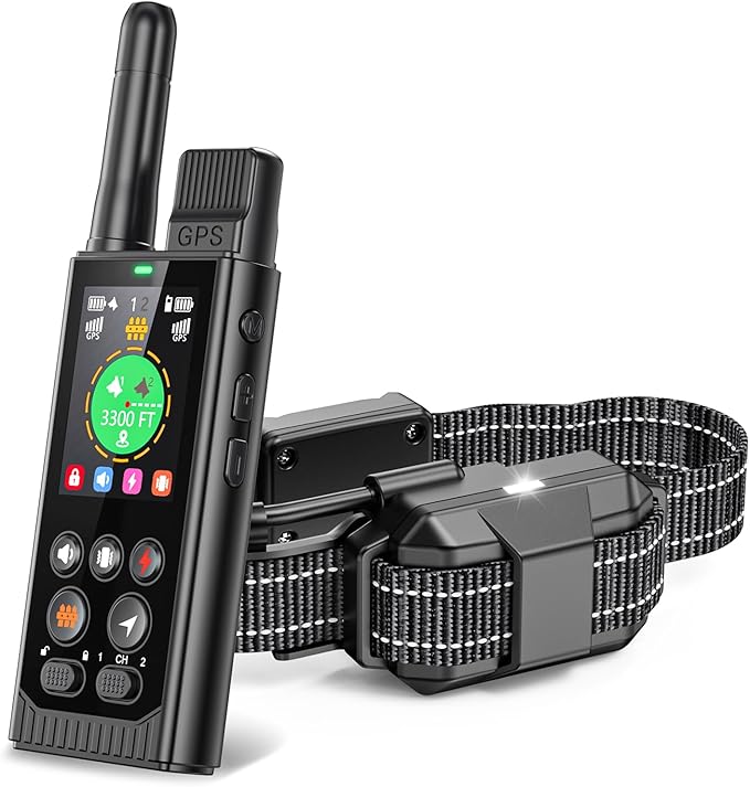 Easehope 3-in-1 Wireless GPS Dog Fence (Industry-First Off-Grid System): No Subscription, No App, Real-Time Tracker, Train...