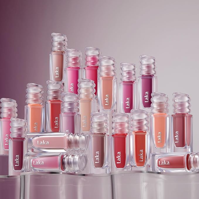 Laka Maxi Glayer Tint 3.8g/0.13oz., Glass Layer of Gloss, Ultra Glow & Vivid Layerable Pigments, High Shine Lip Oil, K-Beauty (#615 Skip)