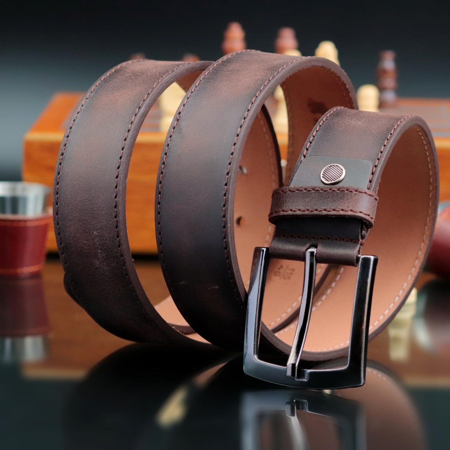 Eagle Epic Personalized Leather Belt for Anniversary - Handcrafted Custom Belt for Him, Valentines Day Gift for Husband, Unique Boyfriend Gift