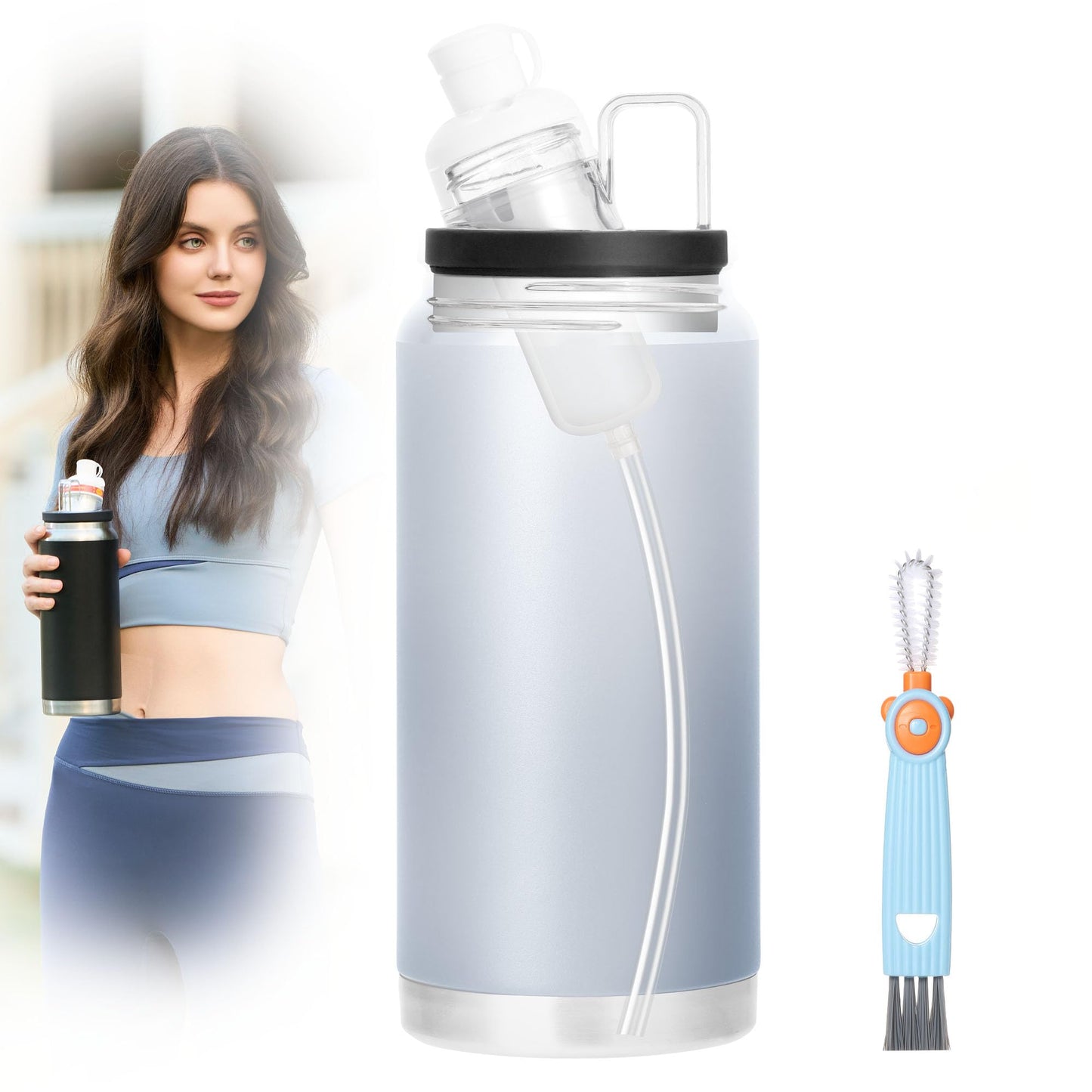 Tumbler Adapter for YETI to Flavor Cartridges, Compatible with YETI 12, 18, 26, 36, 46, 64 oz Rambler Bottle, BPA Free, Food Grade Silicone, Leak Proof