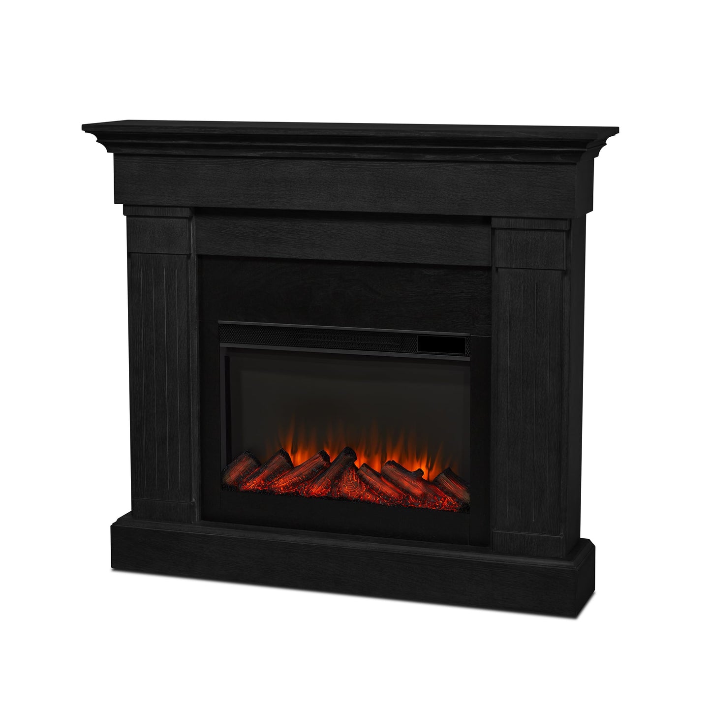 Real Flame Crawford 48 Slim Indoor Electric Fireplace With Mantel For Living Room Or Bedroom, Replaceable Fireplace Insert Heate