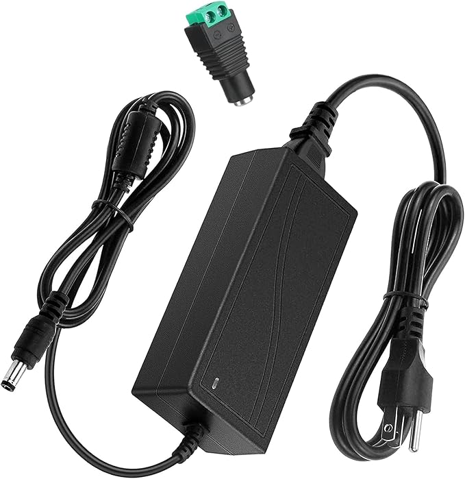 24V Power Supply, 24V 6A Power Supply 100V-240V AC to 24V DC Power Supply with LED Terminal Connector, 24 Volt 6 Amp Power...