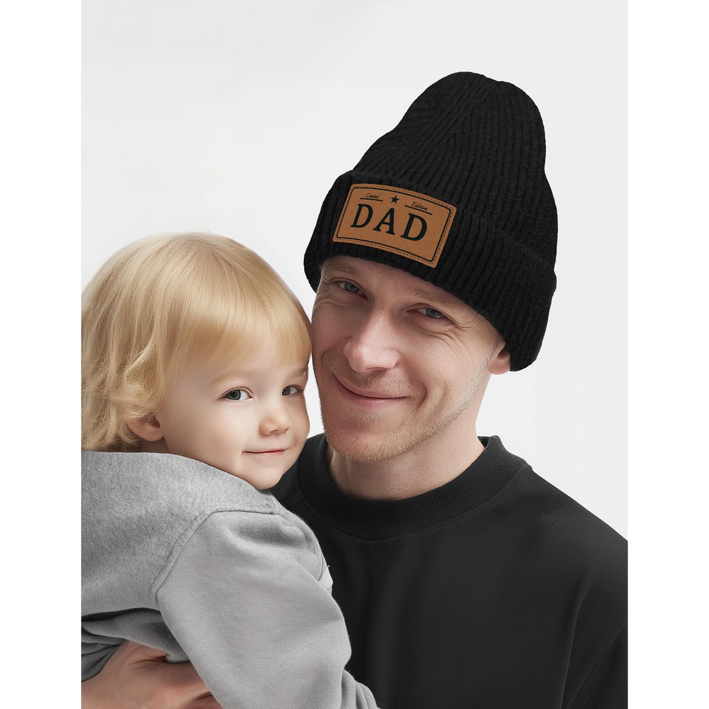 Dad Beanie,Dad Gifts from Wife Daughter Son for Christmas Birthday to Father，Winter Hats for Husband