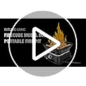 Outland Living Firebowl 805 Firecube 14” Portable Square Smokeless Propane Fire Pit – Outdoor Gas Fire Pit with Cover & Ca...