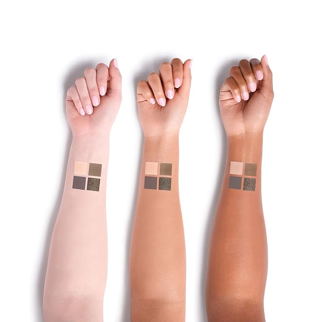 HALEYS Re-play Just Drinks Eyeshadow Quad, Essential Smokey Eye Palette, User-Friendly, Longwear, Pigmented, Buildable, Blendable, Talc-Free, V + CF