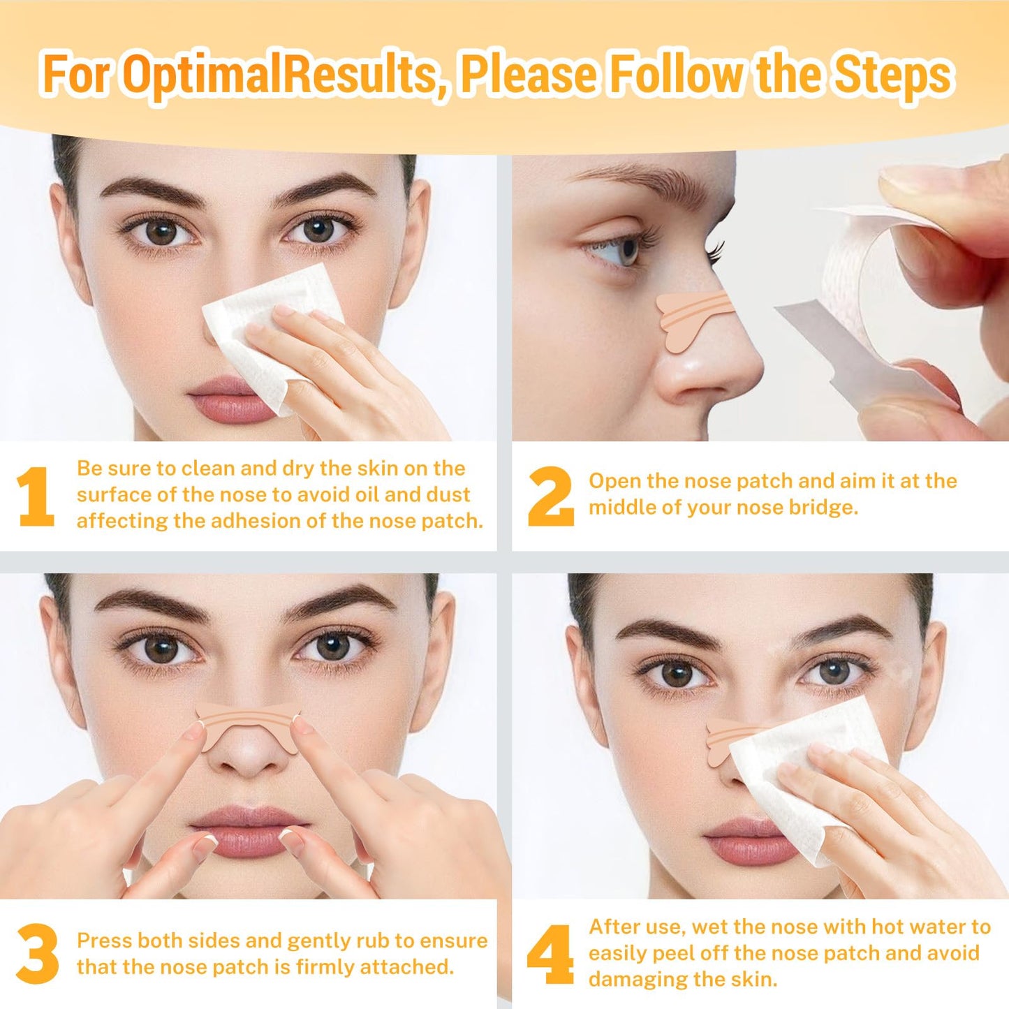 30Pcs Nasal Strips Anti Snoring, Extra Strength Nose Strips Breathing, Nose Tape for Sports and Sleep, Anti Snoring Strips Help Stop Snoring and Nasal Congestion Relief