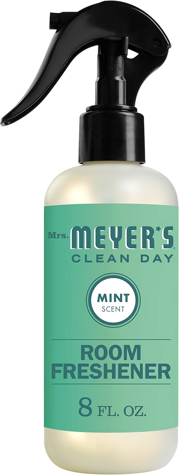MRS. MEYER'S CLEAN DAY Room and Air Freshener Spray, Non-Aerosol Spray Bottle Infused with Essential Oils, Mint, 8 fl. oz