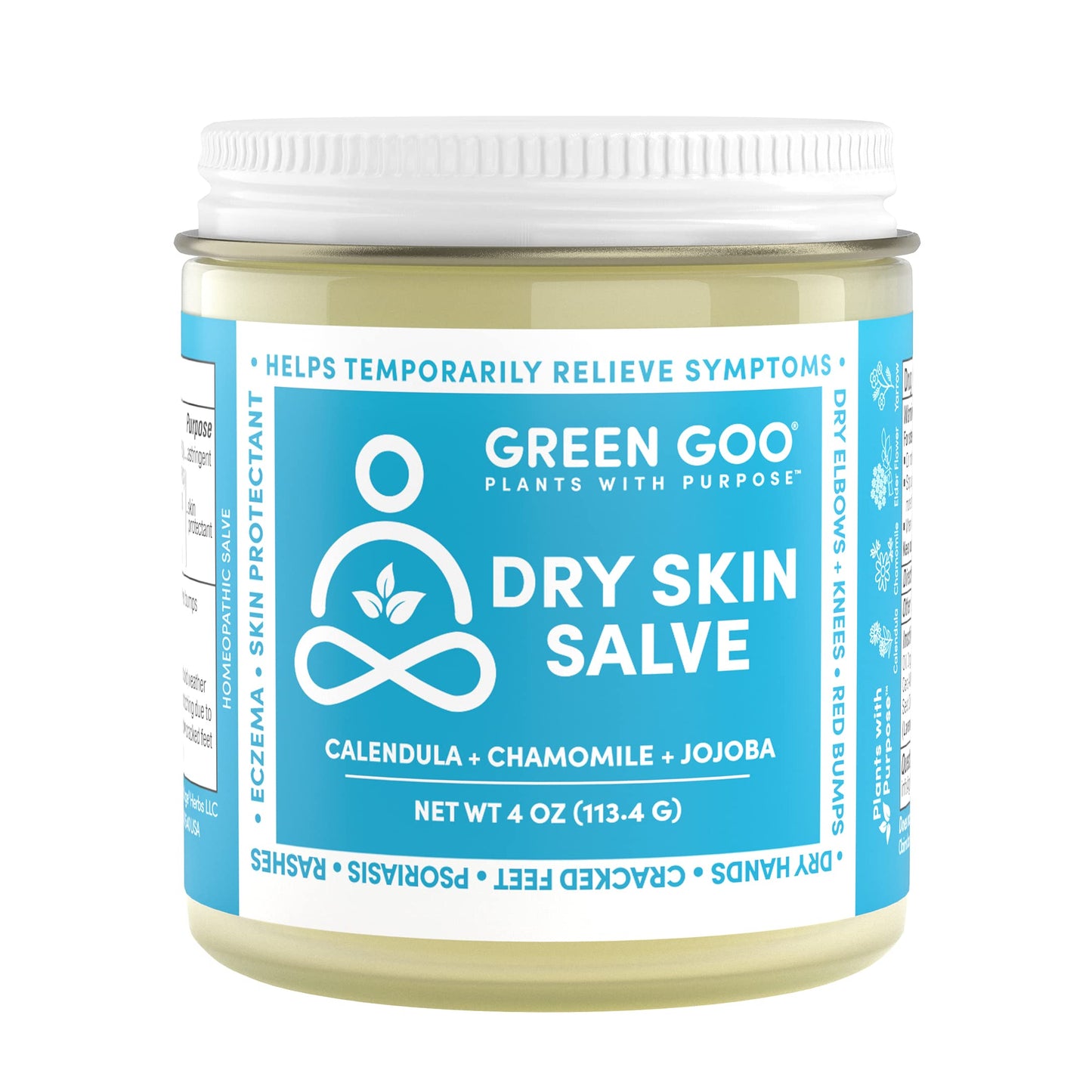 Green Goo Dry Skin Salve, All-Natural Moisturizer for Hydrating The Body & Face, Helps Alleviate Symptoms of Chronic Skin Condit