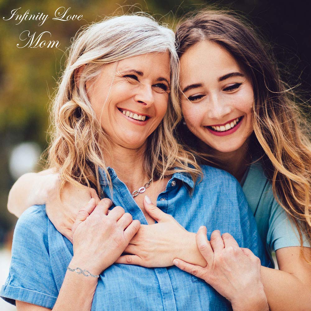 Gifts for Mom, Infinity Bracelets for Women Wife, Birthday Mothers Day Jewelry Presents for Mom from Daughter Son