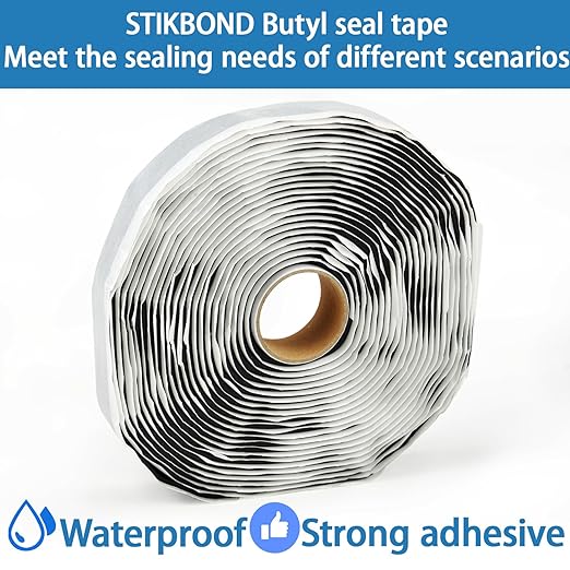 1-Pack Butyl Seal Tape 1/8-Inch x 3/4-Inch x 30-Foot Repair for Window Repair, Boat Sealing, Trailer, Motorhome and Vent Sealing
