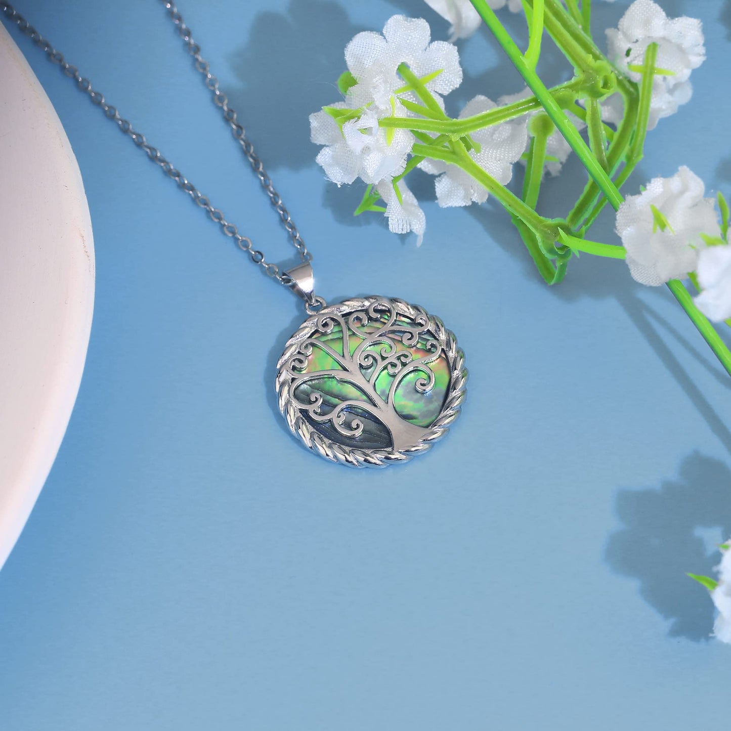 SmileBelle Mom Necklace as Mother Christmas Gifts from Daughter Son, Mom Jewelry as Birthday Gifts for Moms, Mother Necklace as Unique Sentimental Jewelry Gift for Mama