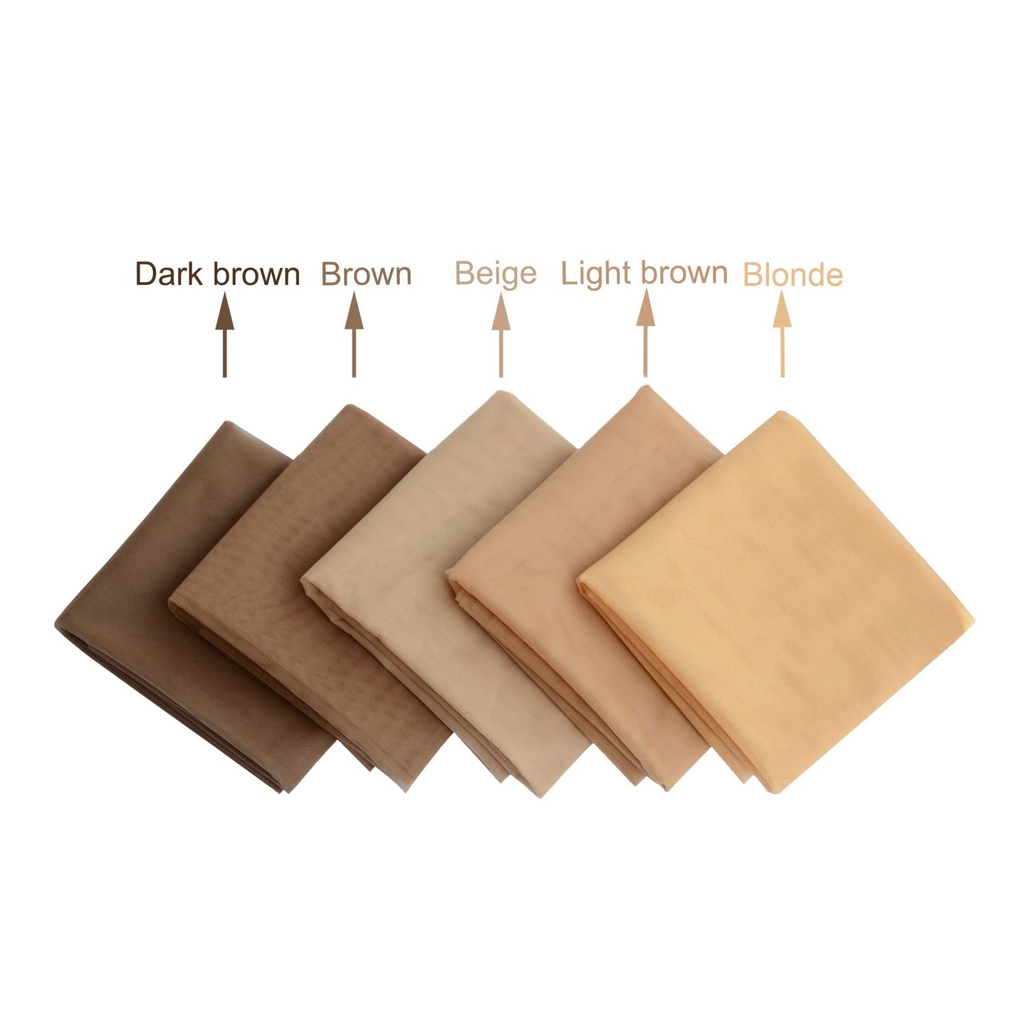 1 Yard Swiss Lace Net for Wig and Wig Caps Making Lace Wigs Material or Lace Closure Hair Net (Beige)