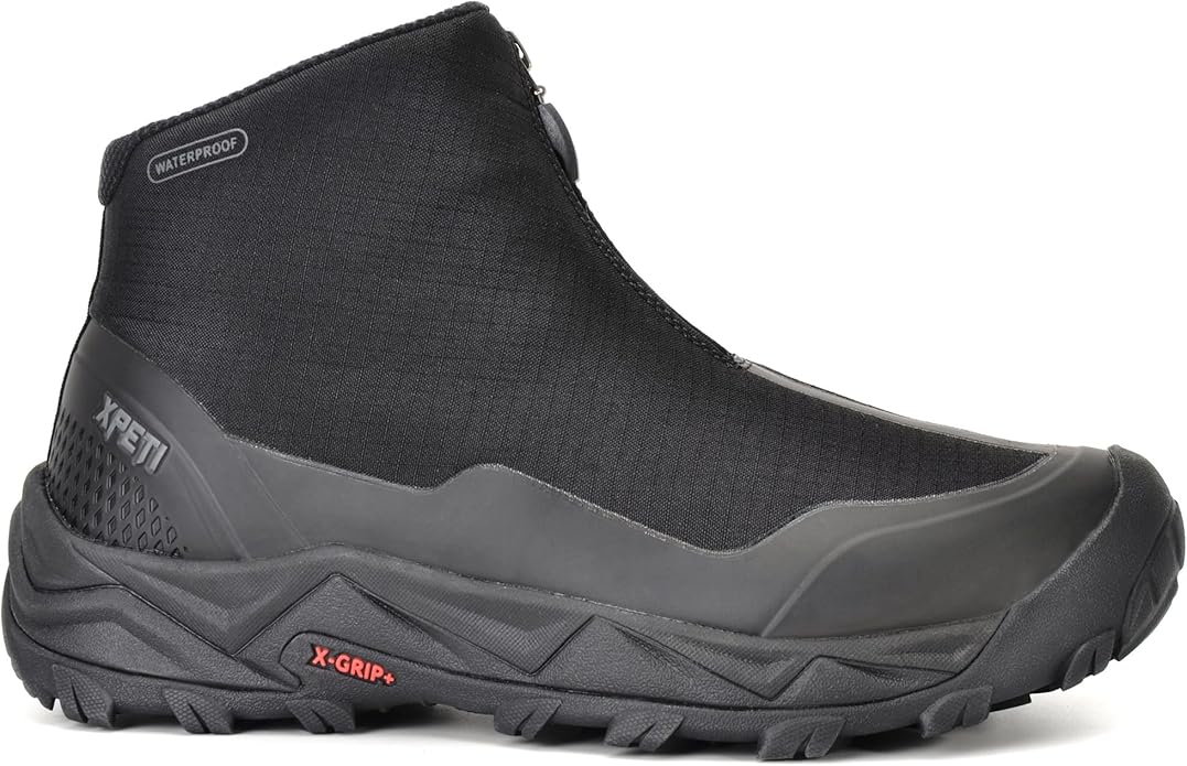 XPETI Men's Coldurban II Front Zip Waterproof Campsite Hiking Boots