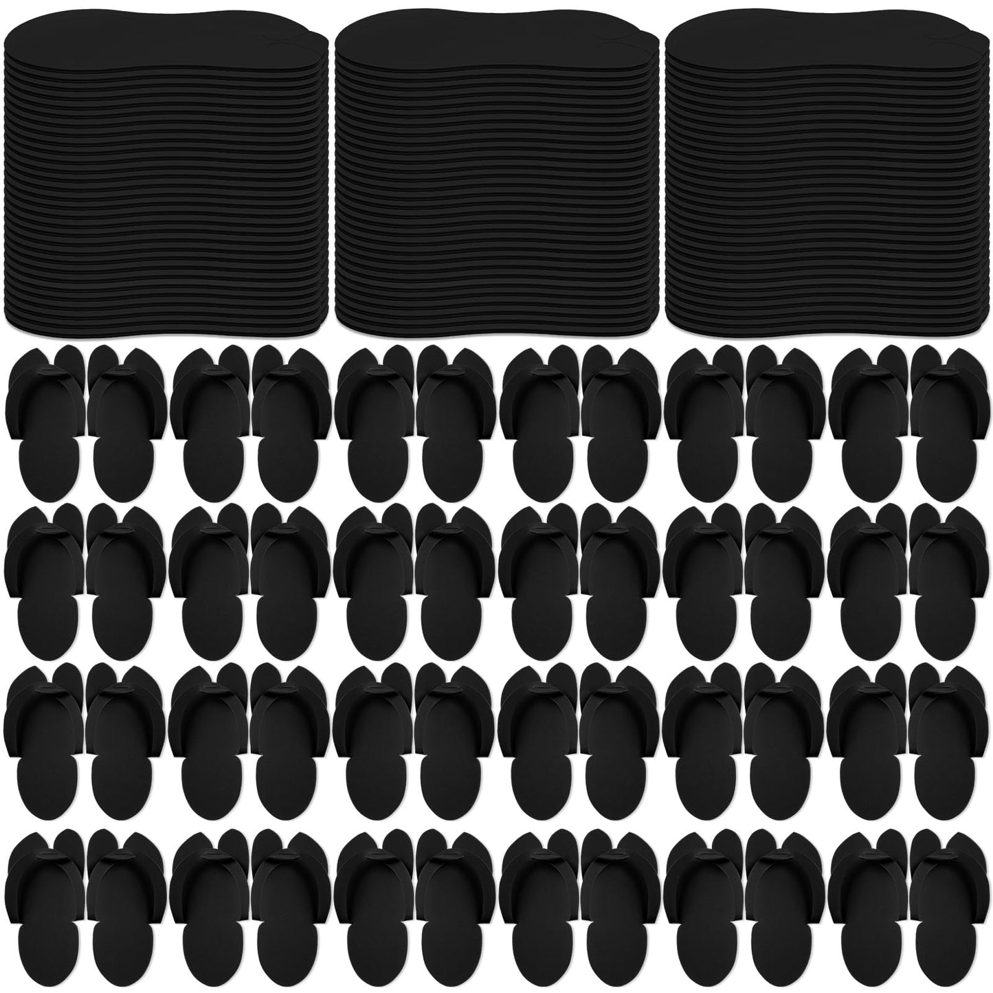 JaGely 90 Pairs Disposable Pedicure Slippers Bulk, Pedicure Flip Flops Disposable Anti Slip EVA Foam Spa Slippers Sandals for Gu