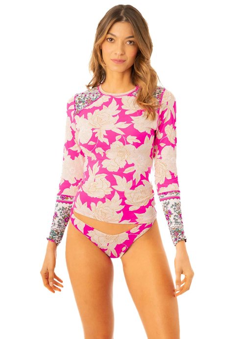 Maaji Women's Standard Rashguard, Pink