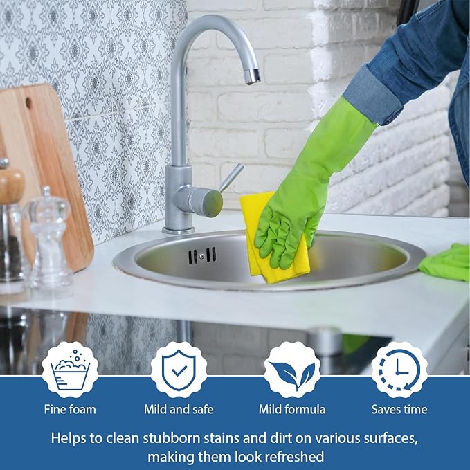Foam Spray, 120ml Foam Spray All Purpose Cleaner, Foam Spray Foam Cleaner, Foam Spray Oven Cleaner, Upgrade Foam Spray, Foam Spray Cleaner, Multi-Purpose Cleaner Spray For Kitchens (2PCS)