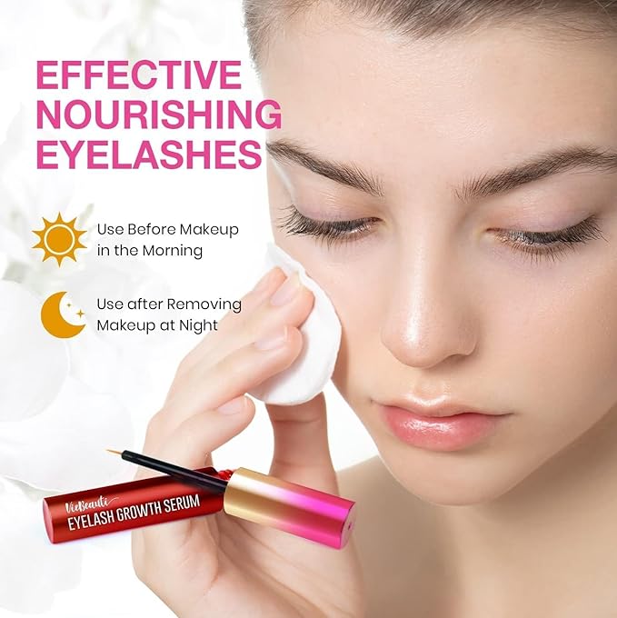 VieBeauti Eyelash Serum for Daily Lash Care, Gentle PGA-Free Lash Conditioning Serum to Support Healthier Looking Lashes, Vegan & Cruelty-Free