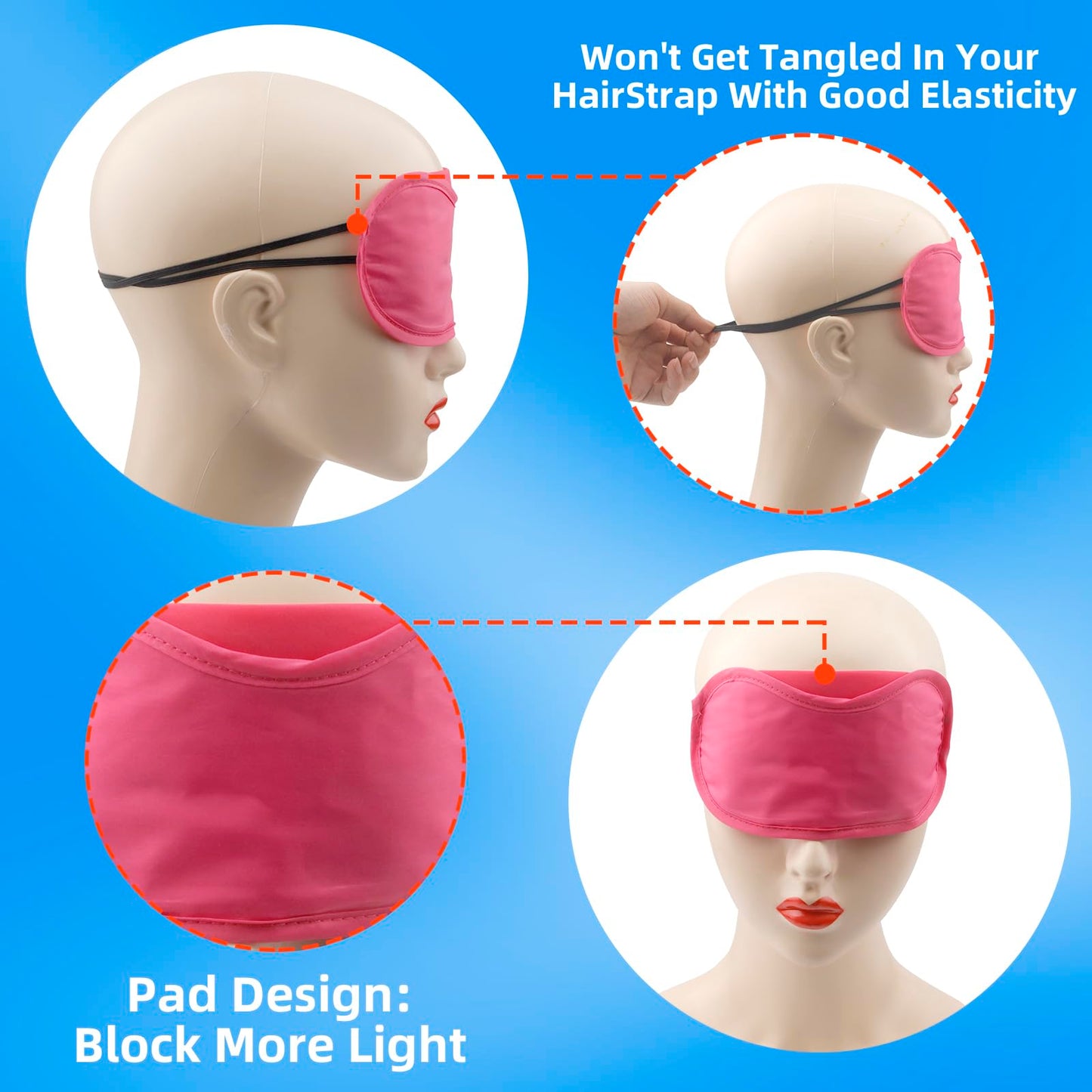 12pcs Eye Mask Sleep Masks Blindfolds Multicolor Sleeping Mask Blindfold Eye Cover Team Building Games Party with Nose Pad and Adjustable Strap for Women Men Kids