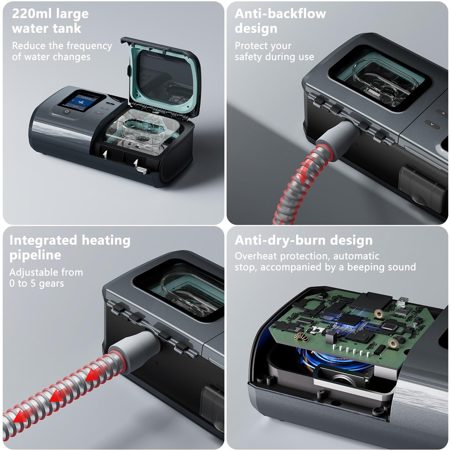 REMSTAR Plus Portable Auto-C-Pap Machine with Humidifier for Effective Sleep Apnea Therapy at Home and Travel