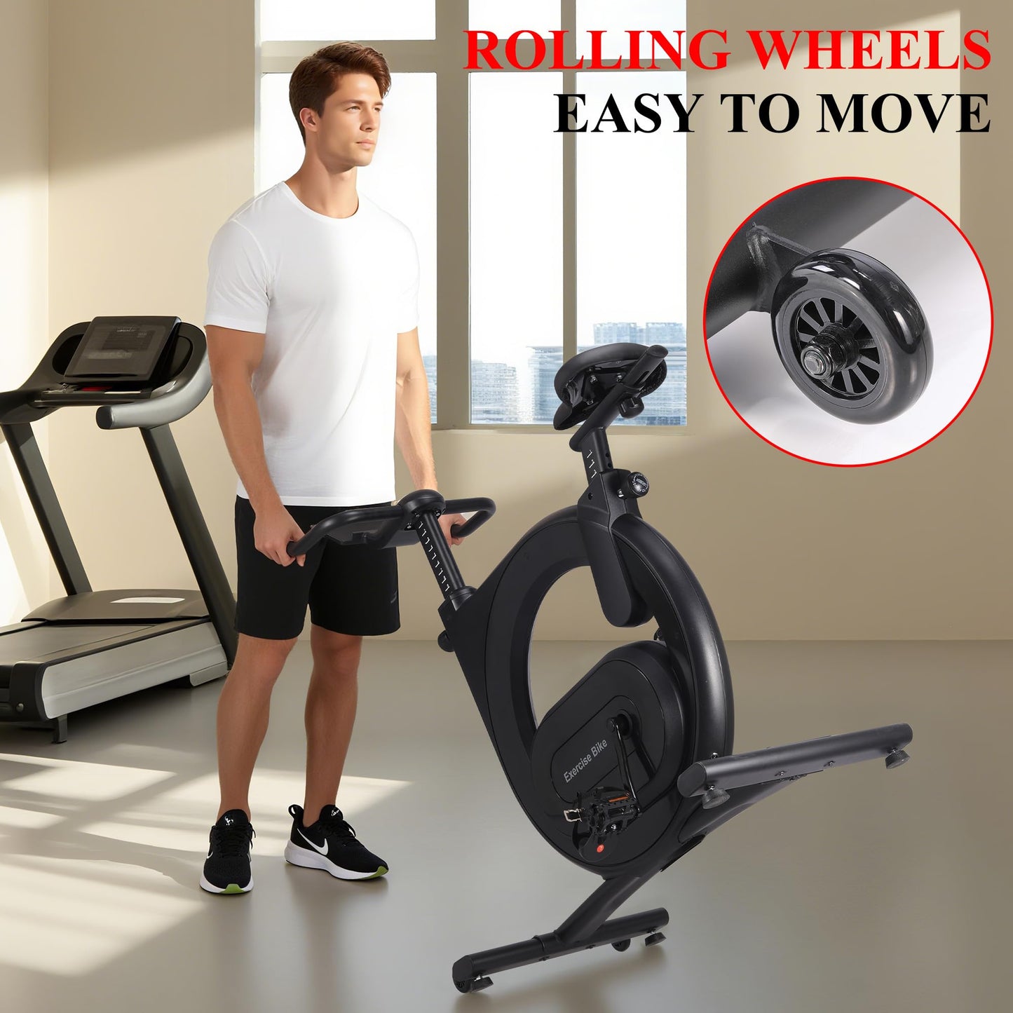 GAOMON Exercise Bike for Home, Indoor Cycling Bike with 32-Level Magnetic Resistance, Smart Workout Music App Connectivity, LED Display & 300 lbs Capacity - Premium Home Gym Equipment
