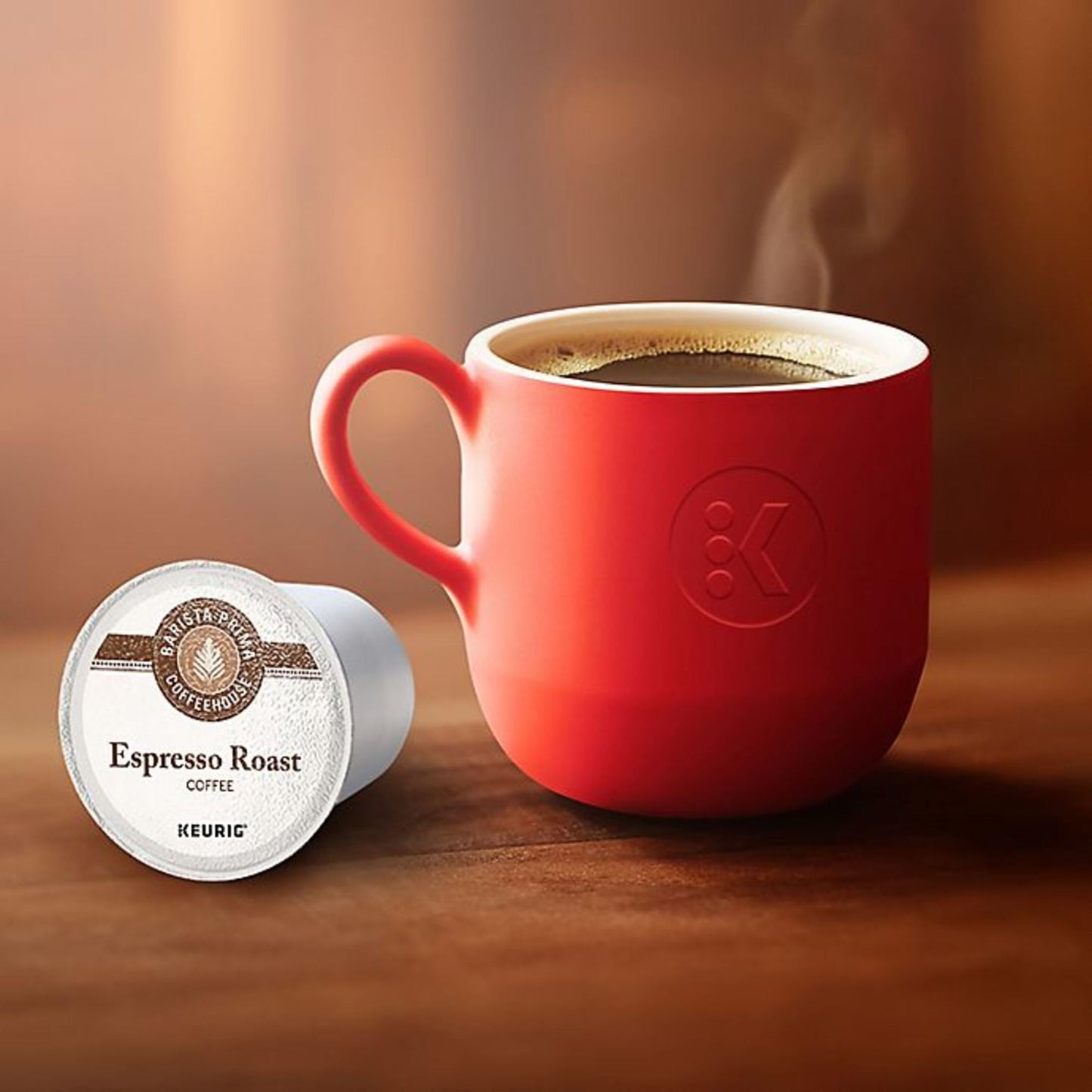 Barista Prima Coffeehouse Espresso Roast Coffee, Keurig Single Serve K-Cup Pods, 96 Count