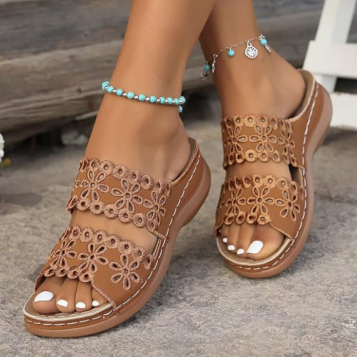 Flip flops for Women Slippers & Sandals Lightweight Non-slip Outdoor Walking Sandals, Open Toe Beach Slippers