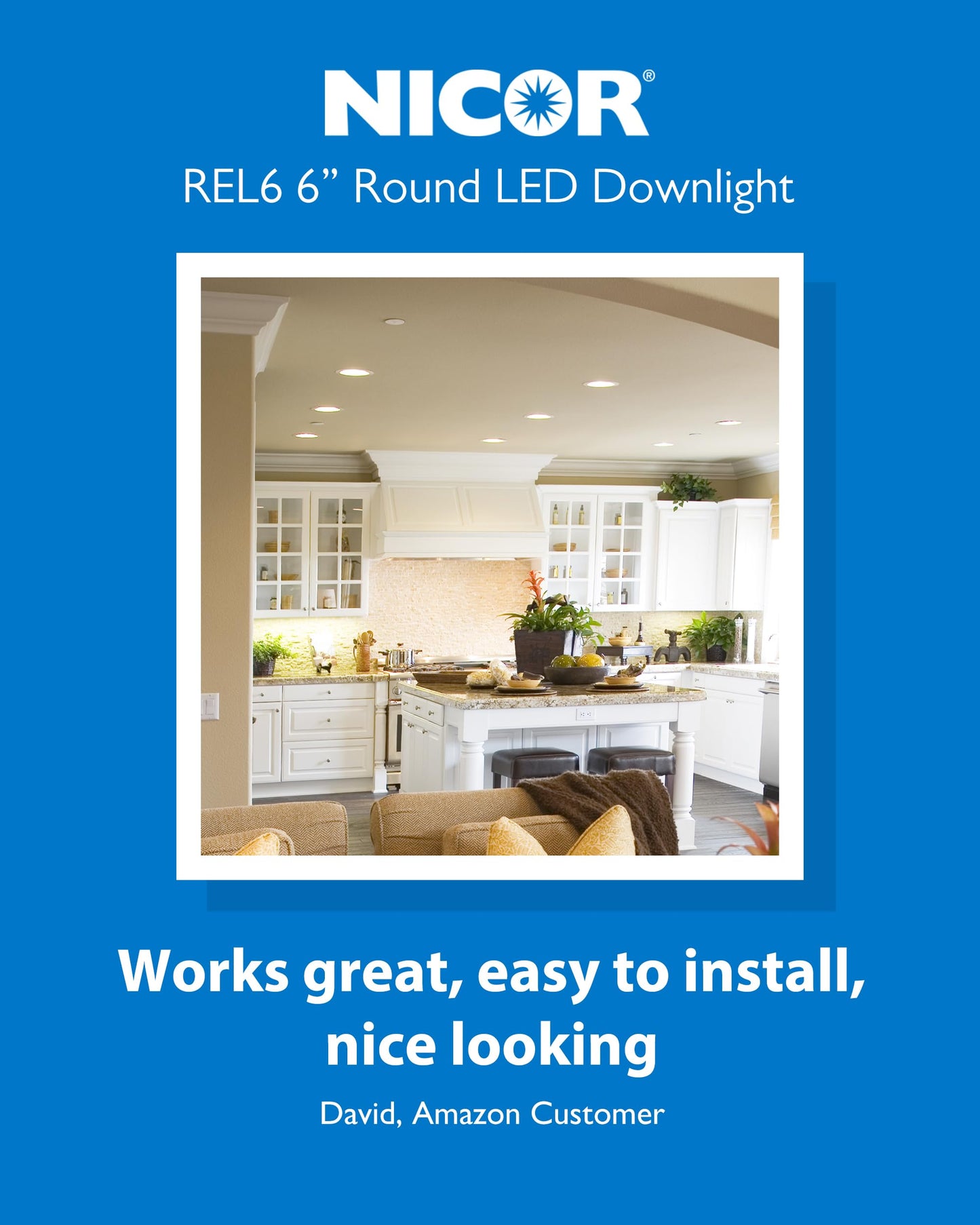NICOR Lighting Recessed Ceiling Lights LED Downlight - Dimmable 5/6 inch LED Recessed Light Fixtures - Selectable CCT 2700K-5000K, 918 Lumens, 10.3W - DLR56 Retrofit Ceiling Light, White, 12-Pk