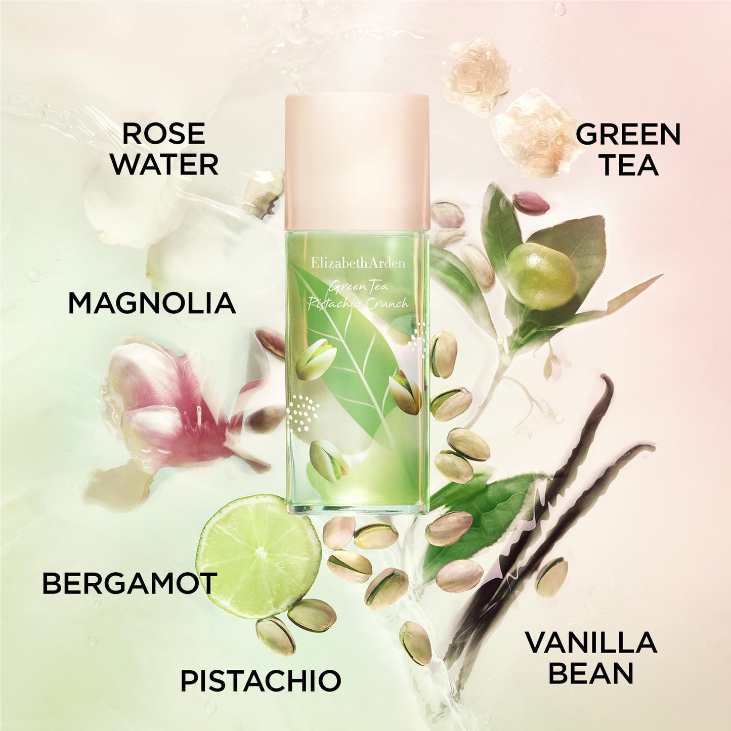 Elizabeth Arden Green Tea Pistachio Crunch Eau De Toilette, Women's Perfume with Notes of Pistachio, Green Tea & Vanilla Bean -