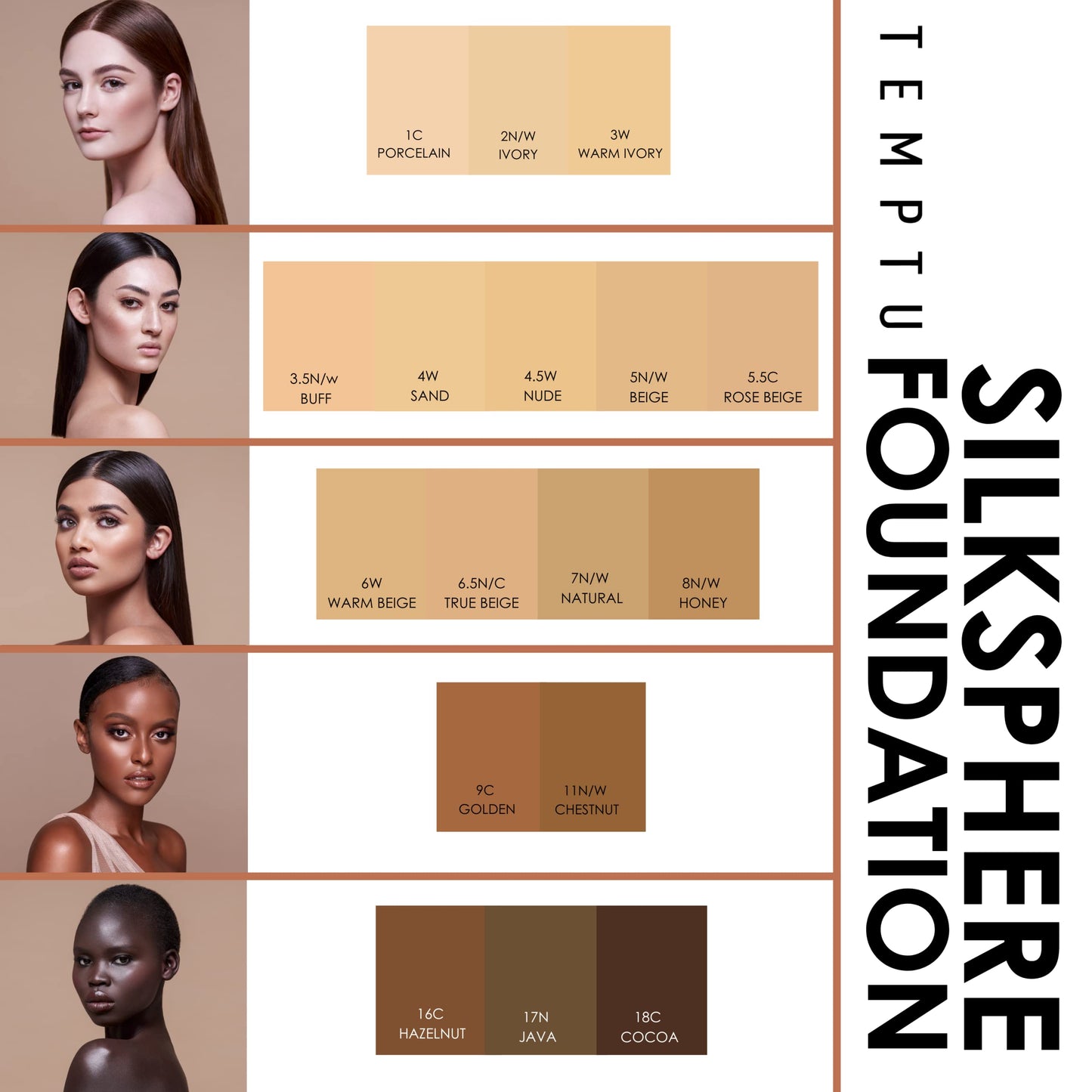 Temptu Silksphere Airbrush Foundation, Chestnust
