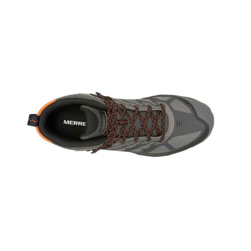 Merrell Men's Speed Eco Mid Waterproof Boot, Charcoal/Tan 7 M