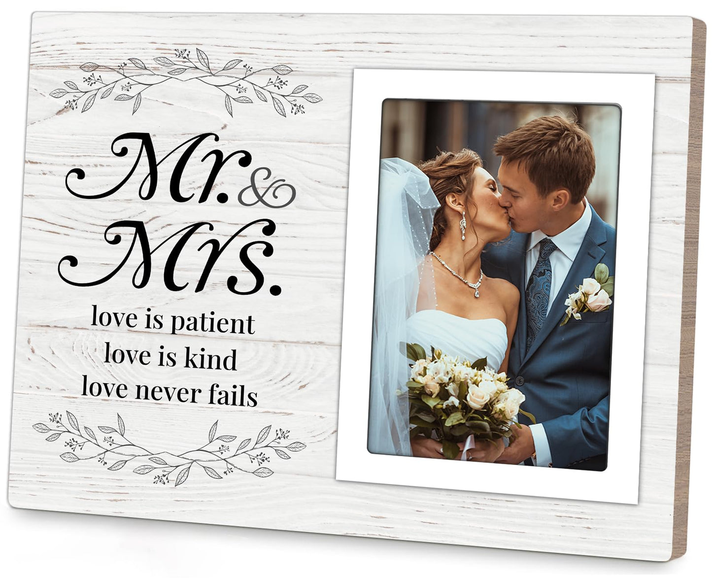 Wedding Gifts for Couple 2025, Mr & Mrs Wedding Picture Frame 8x10, Best Marriage Gifts for Newlyweds, Bridal Shower Gift for Bride, Couple Picture Frame