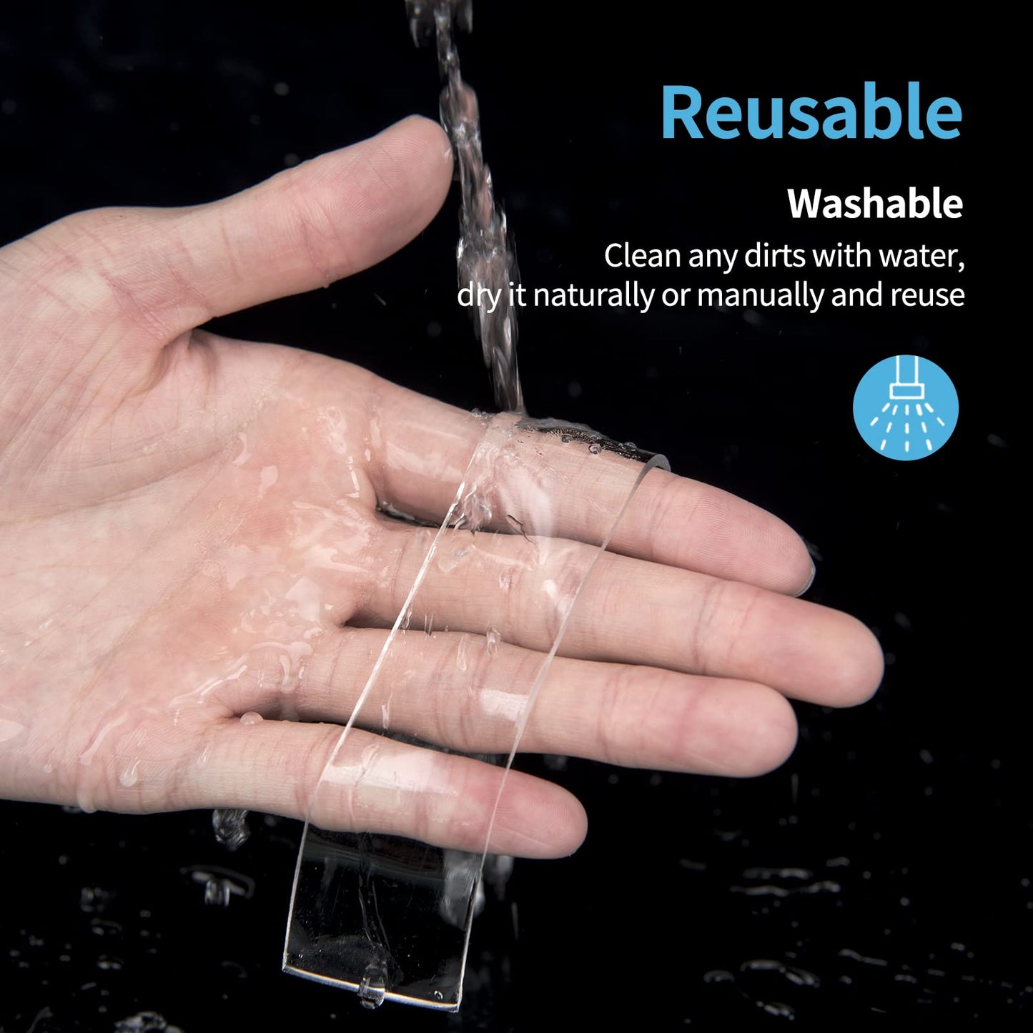 Art3d 2 Tomes, 3 m, Super Strong Double Sided Nano Tape Removable, Reusable, Washable