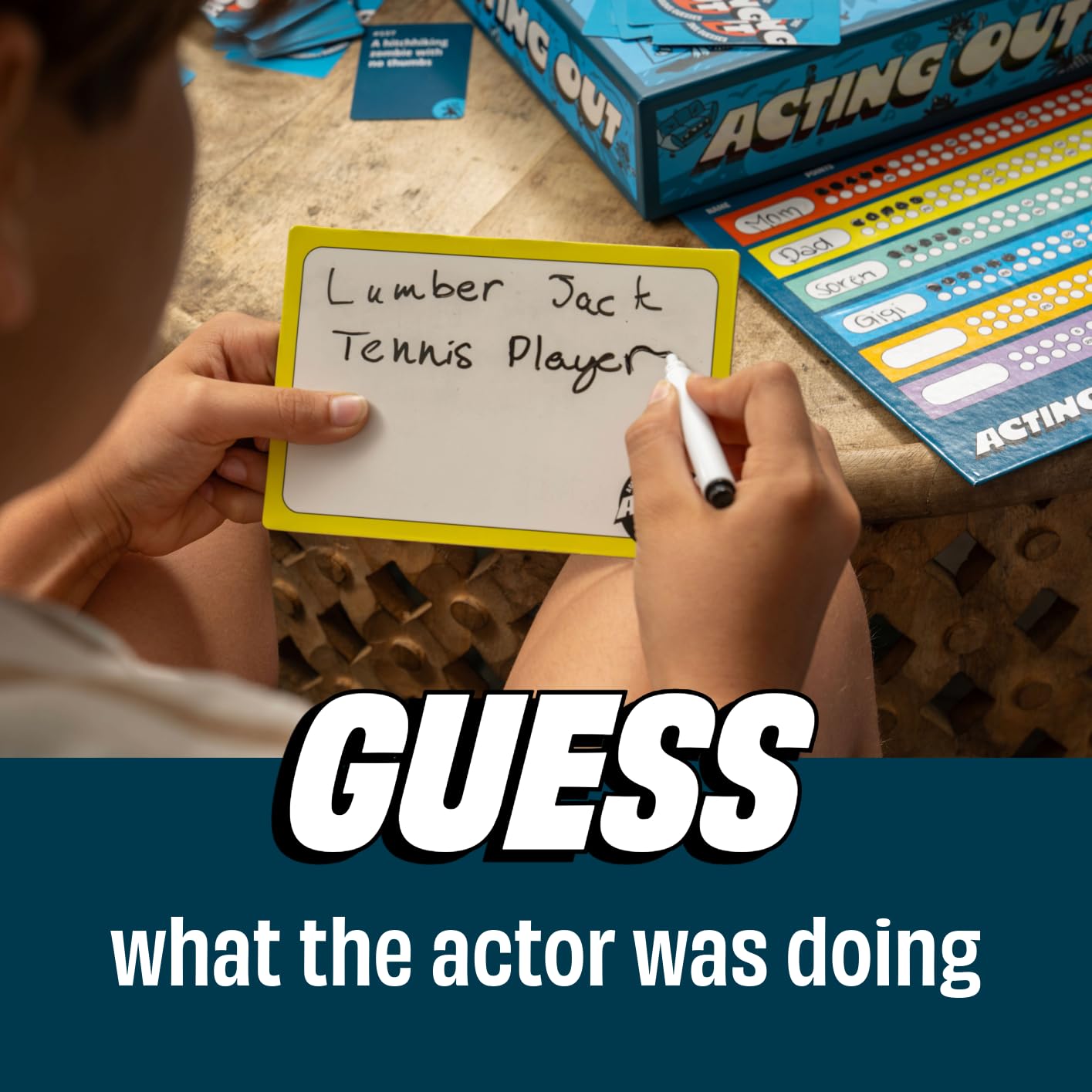 DSS Games Acting Out [Fun Charades & Guessing Card Game for Kids, Tweens, & Adults | 200 Hilarious Card Prompts | Perfect for Family Game Night, Gifts, Reunions, Groups, Parties | Ages 12 and Up]