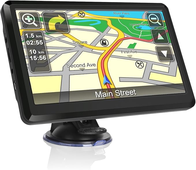 GPS Navigator for car,7 Inch GPS Navigation Truck & RV & Car, Driver Alerts, Turn-by-Turn Directions, 2026 Map with Free U...