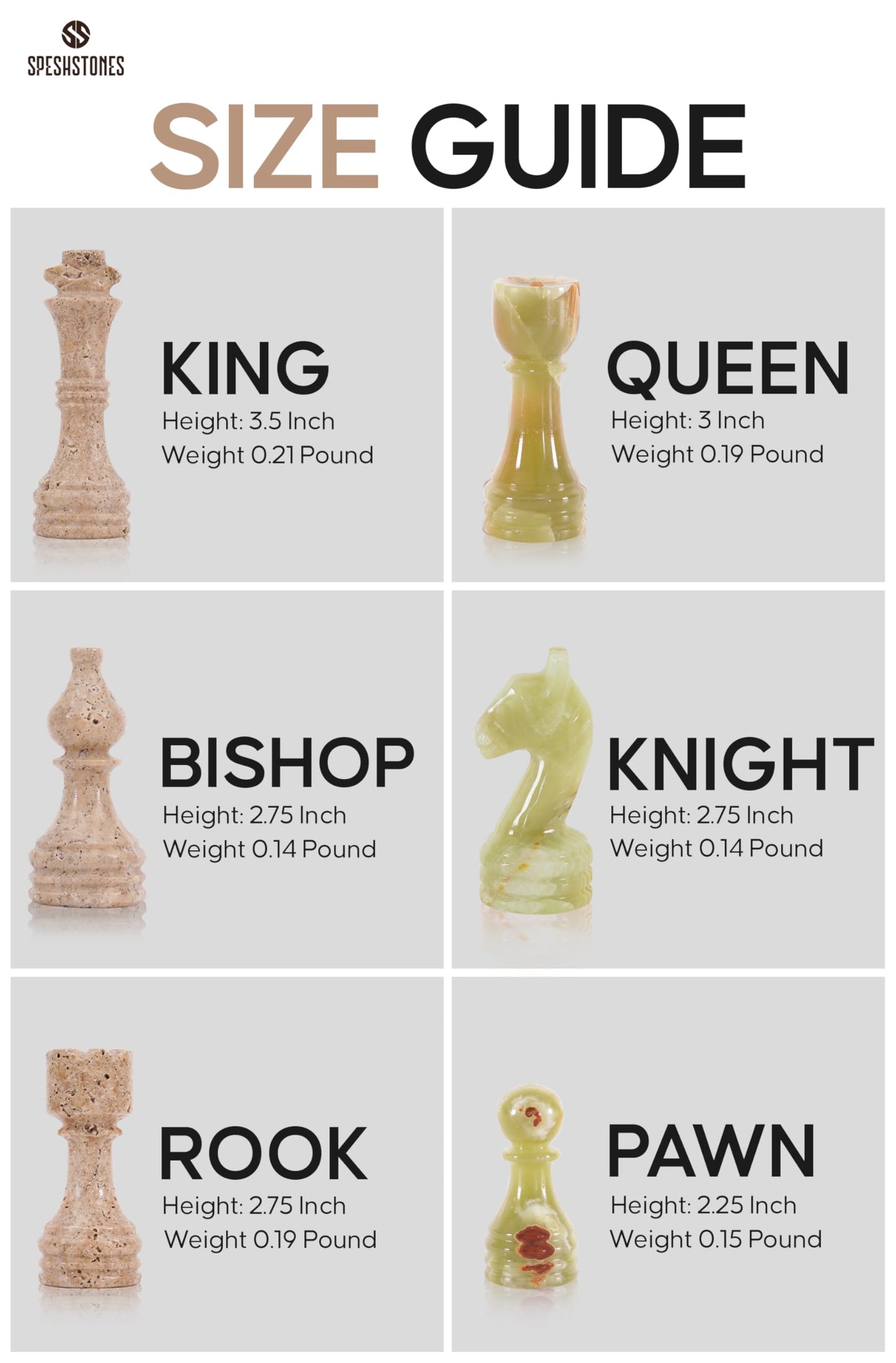 SPESHSTONES Marble Chess Set for Adults 15 Inch Handmade Travertine & Green Chess Board Games with Storage Box, Travel Chess Game with Chess Pieces & 2 Extra Queens, Gifts & Home Décor