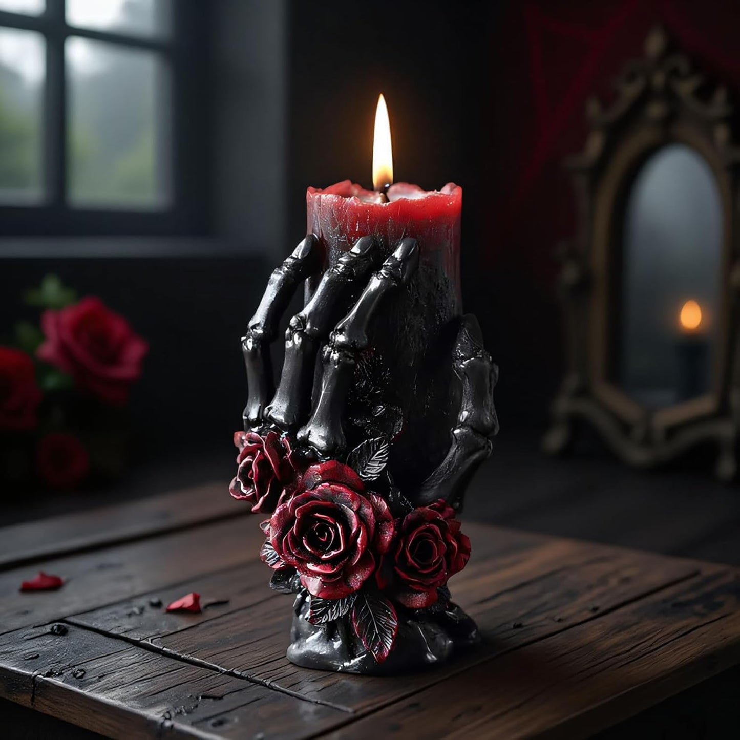 Skull Hand Ghost Cylinder Molds Silicone Wave Spiral Candle Mold - Silicone Resin Casting Molds for Candle & Resin & Soap Craft Supplies