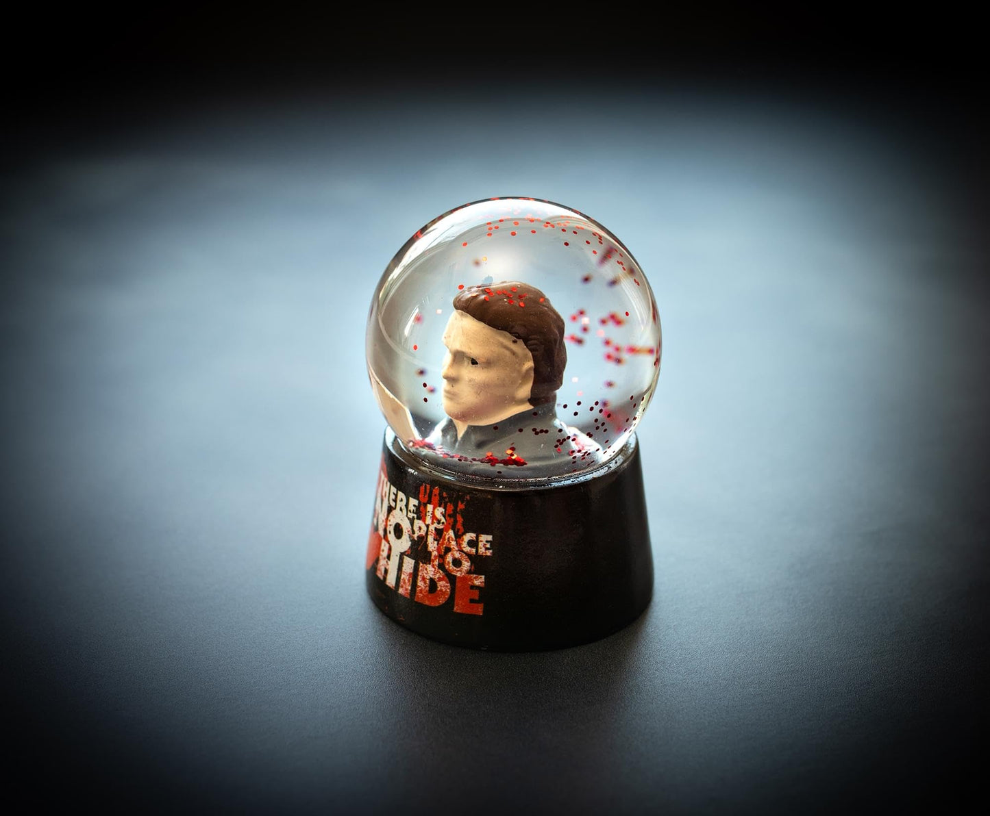 Halloween Michael Myers No Place to Hide Mini Snow Globe with Swirling Glitter Display | Horror Movie Collectible Keepsake | 3 Inches Tall