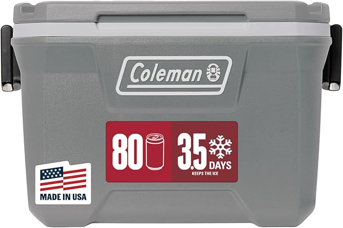 Coleman Classic Series Insulated Portable Cooler, Leak-Resistant Outdoor Hard Cooler Keeps Ice up to 5 Days, 52/70/120/150...