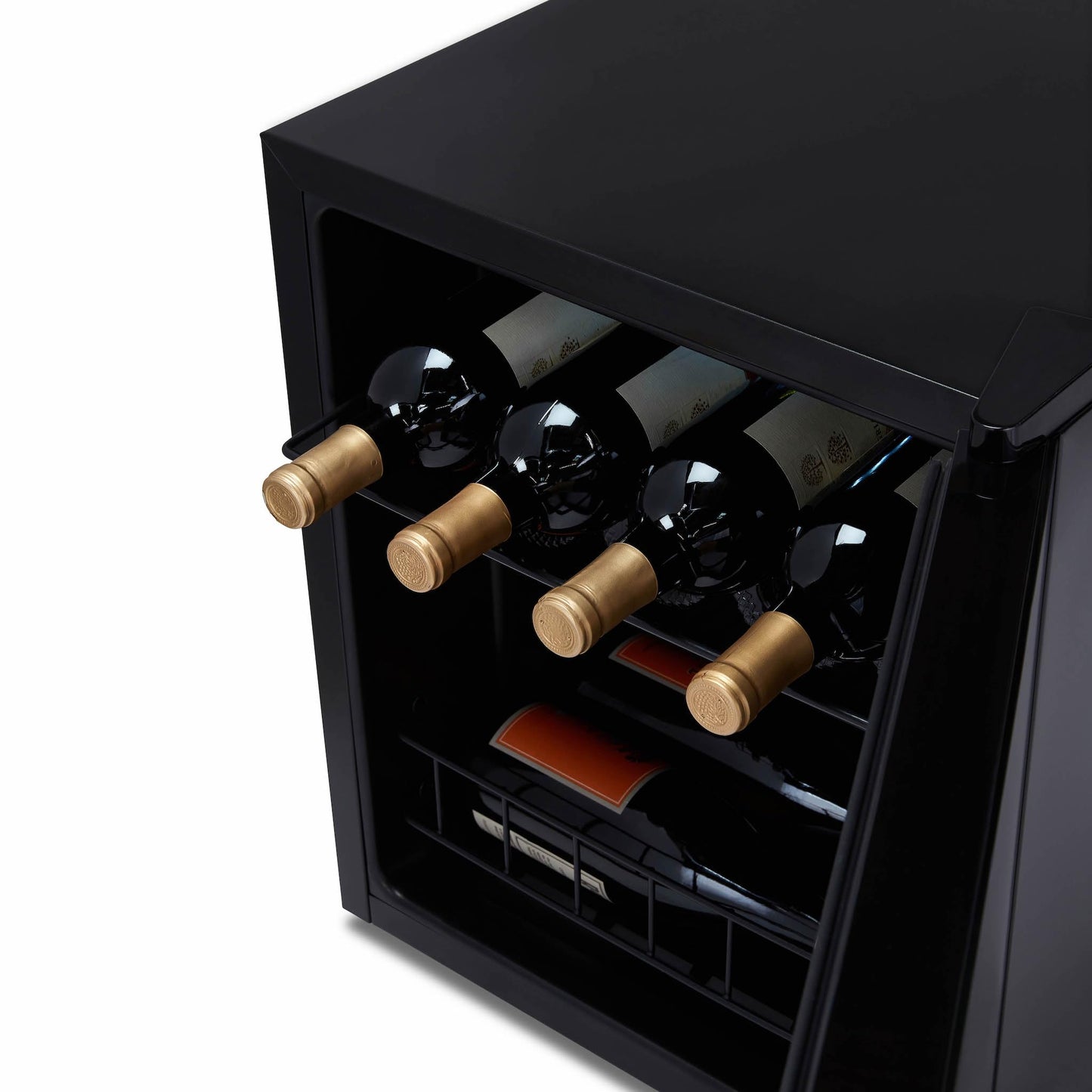 NewAir 16 Bottle Wine Cooler Refrigerator, Shadow Series Freestanding Wine Fridge with Mirror Glass Door, UV-Protected Glass & Quiet Compressor Cooling, Compact Wine Cellar