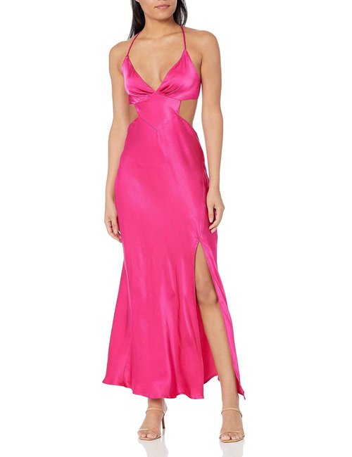 ASTR the label Women's norelle Dress, Fuchsia, L