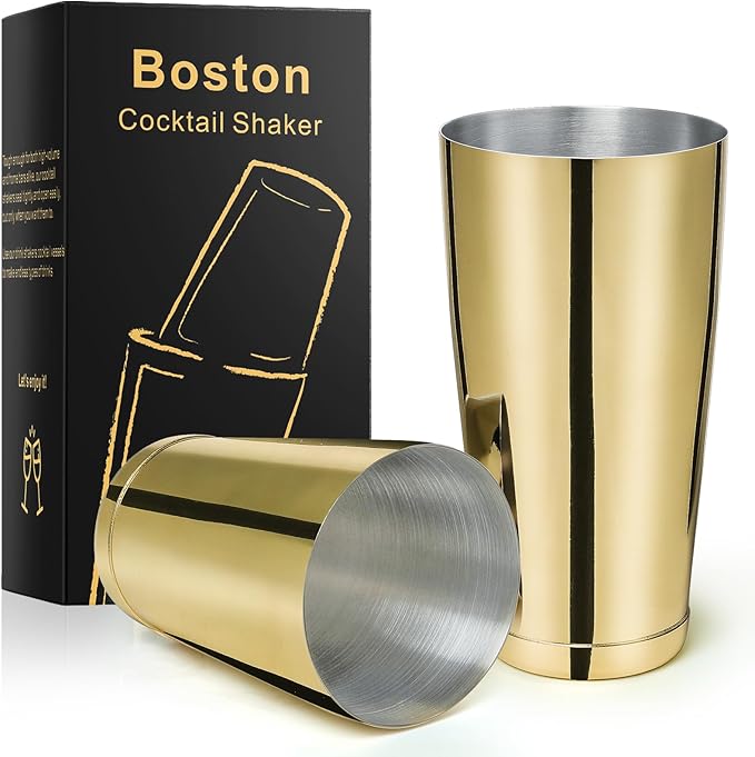 Stainless Steel Boston Shaker - 2-piece 18oz & 28oz Professional Bartender Cocktail Shaker Bartender Shaker Kit - CTSK0013...