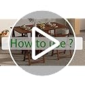 OKCMTR Folding Dining Table Set with 4 Chairs Drop Leaf Table Foldable Dinette for Small Spaces Dining Room Kitchen No Ass...