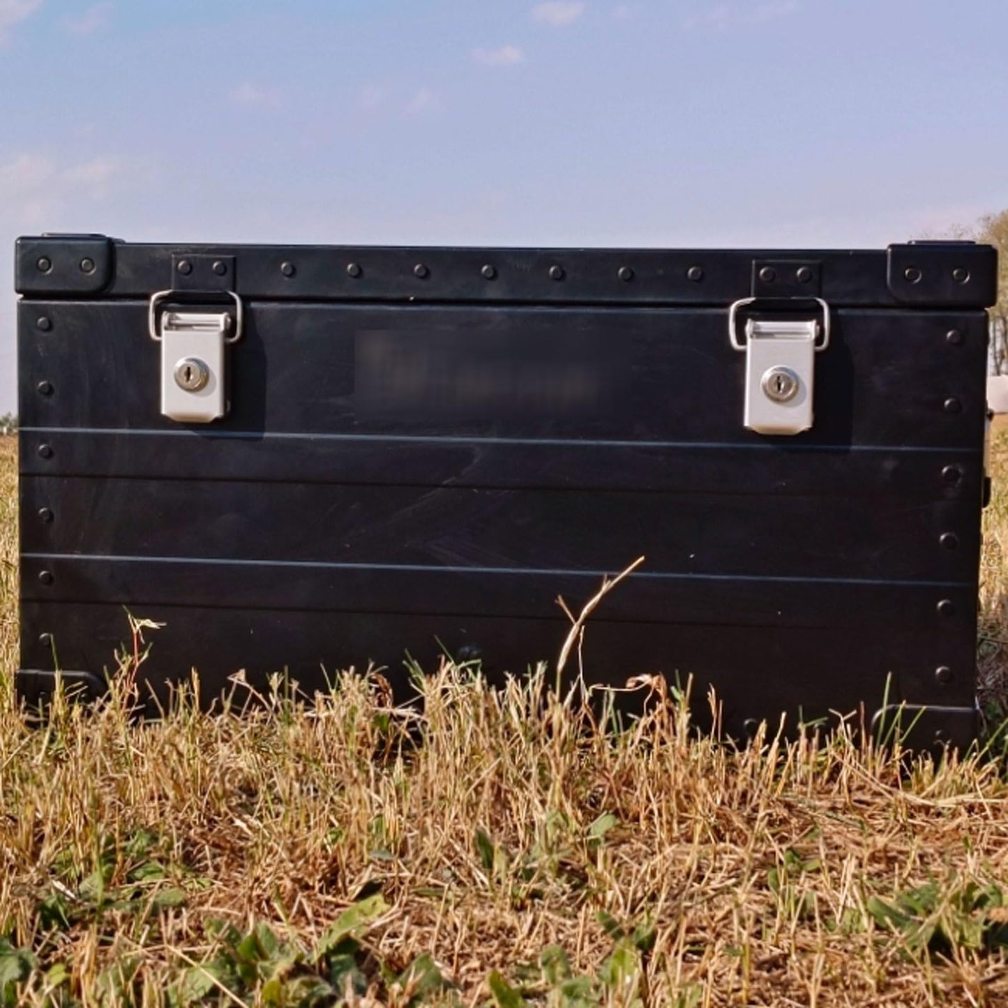 DAQERHSH Camping Storage Box Outdoor Camping Trunk Organizer Cargo Organizer Trunk, Aluminum Alloy Storage Box,Portable Lockable Multifunctional Large Capacity Storage Box Folding storage box(40L)