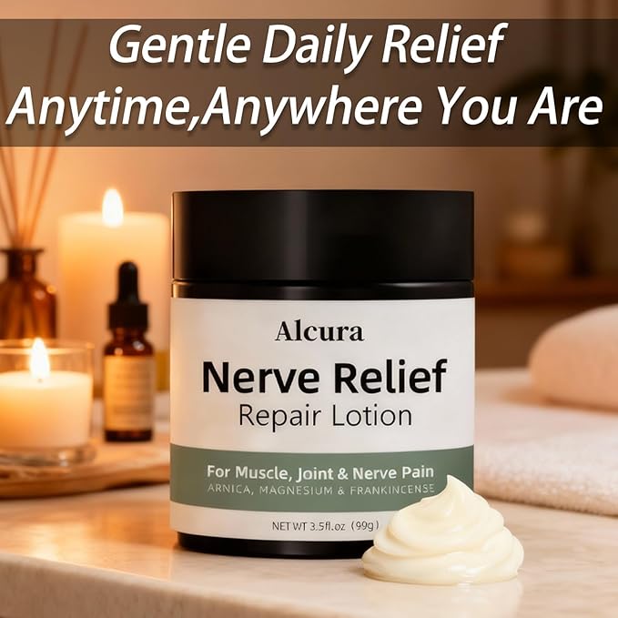 Nerve Cream, Nerve Cream with Calendula, Magnesium, Daily Nourishment for Health, suitable for use on body parts - 3.5FLOZ